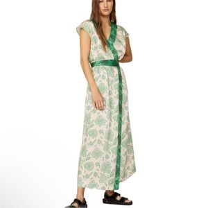 Floral Green Maxi Dress